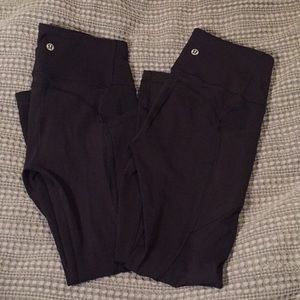 2 Pair Lululemon All The Right Places Crop 23”